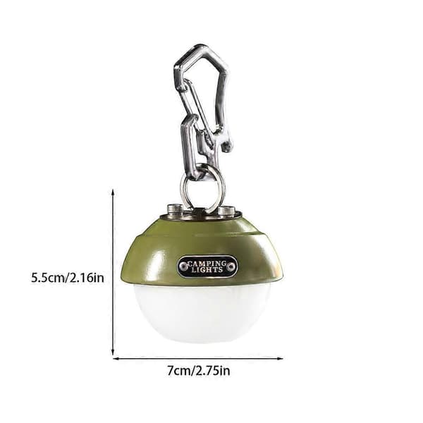 Lanterna LED Camping Lys Camping Belysning USB Justerbart Fiskeudstyr Berries/Dark Green