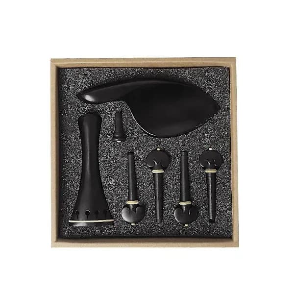 [RM]Violin Pegs and Chin Rest, Endpin, Peg Set for 4/4 Violin S
