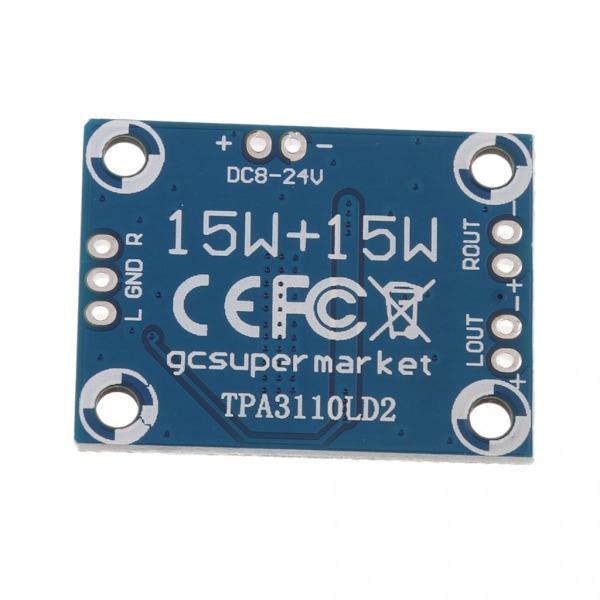 12V Ljudmodul TPA3110 Digital Förstärkarpanel 2x15w Stereo