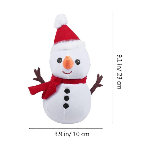 [RM]Udstoppede dyr snemand julepynt til børn design 23x10 cm 1-pak