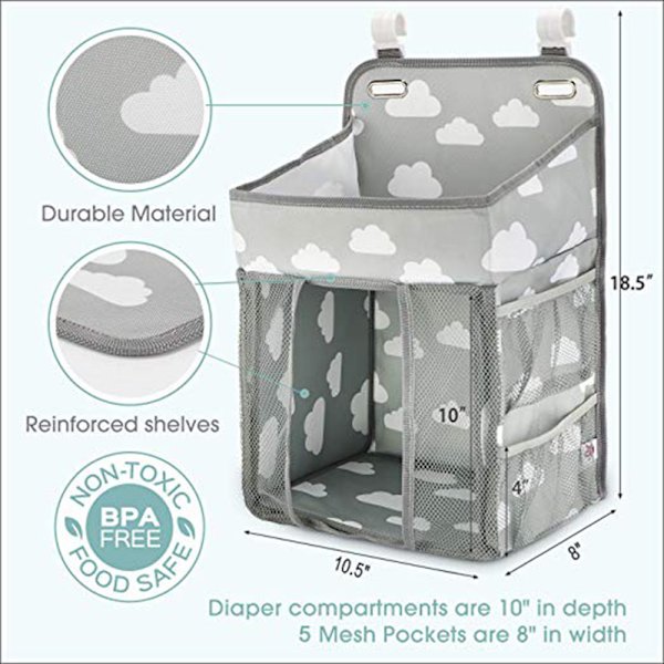 [RM] Changing Table Diaper Storage Bag - Baby Hanging Diaper Storage