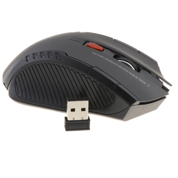 2.4 GHz trådlös USB-mus för bärbar dator optisk scroll grå