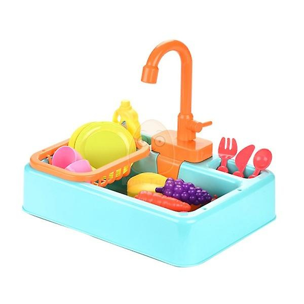 Köksleksak Diskho i Plast Set Barn Simulation Låtsas Rollspel Hushållsarbete Kit Tidiga Pedagogiska Leksaker Pink