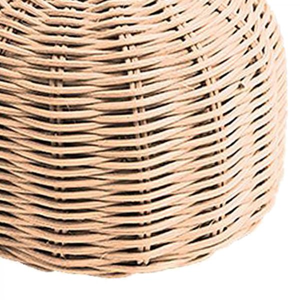 Handgjort Rattan Skydd för Gasoltub Matlagning Camping Vandring Beige S