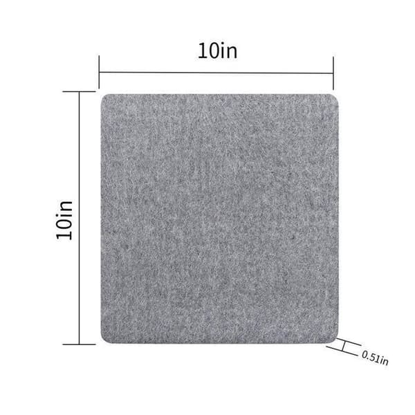 Strygemåtte - OKUMGGYJ - 10 x 10 tommer - Filtuld - 1,3 cm tyk
