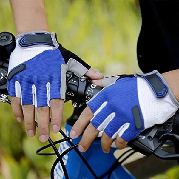 Träningshandskar, lätta andningsbara gymhandskar, träningshandskar Blue M