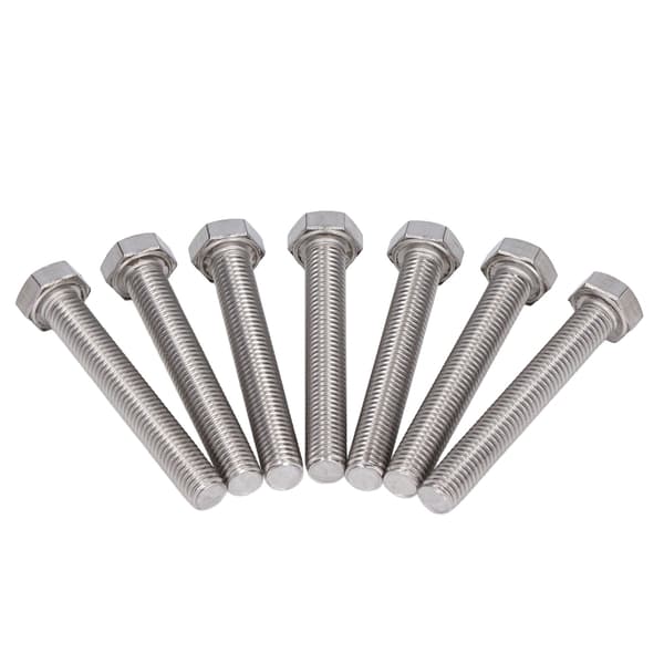 [RM]20pcs Hex Bolt Coarse Thread Set Screws Fully Threaded Bolts A2 Stainless Steel M10x1.5 DIN 933 M10x65