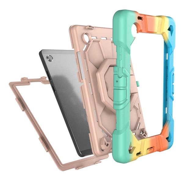 Til Samsung Galaxy Tab A11+ Kraftig panserveske multifärg multicolor