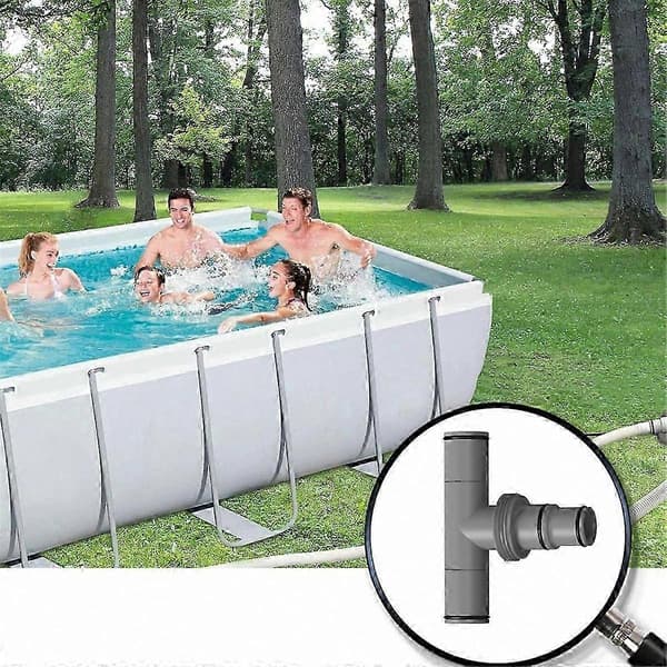 1,5 tommer poolslange T-stik - 2-pak, 1,5 tommer til 1,5 tommer T-samling til poolslanger