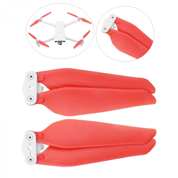 2 Stycken Propellerblad Paddel För Xiaomi FIMI X8 SE RC Drönare Ersättning Röd