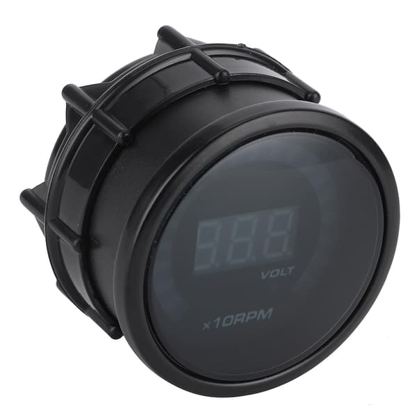 2in 2-i-1 12V Varvräknare Voltmeter LED Digital Display Hög Noggrannhet Mätare Universal för Bil