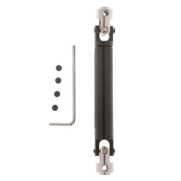 100-150mm metalldrivaxel för rc crawler scx-10 d90 hsp 94180 svart