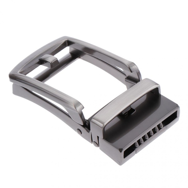 Grått Läder Herr Alloy Bältes Slide Spänne Ersättning Alloy