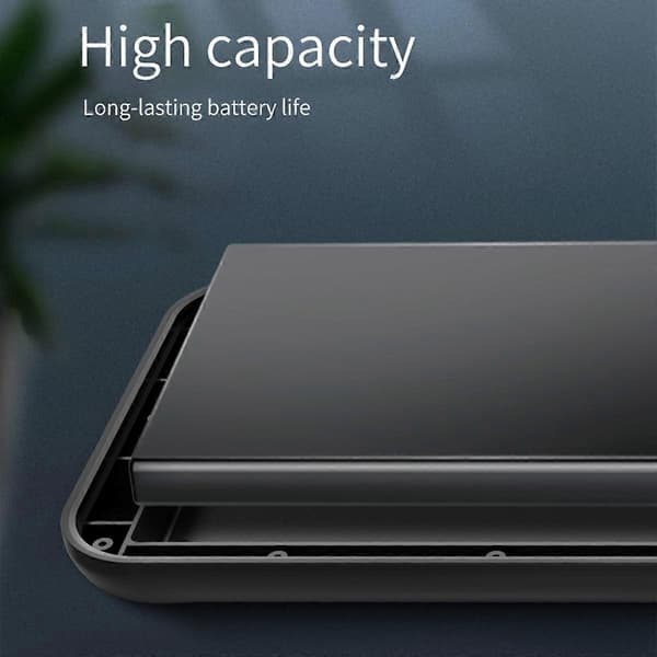 B88 iPhone 13 6800mAh oppladbart batterideksel, TPU/ABS ladeetui med MagSafe, lydstøtte