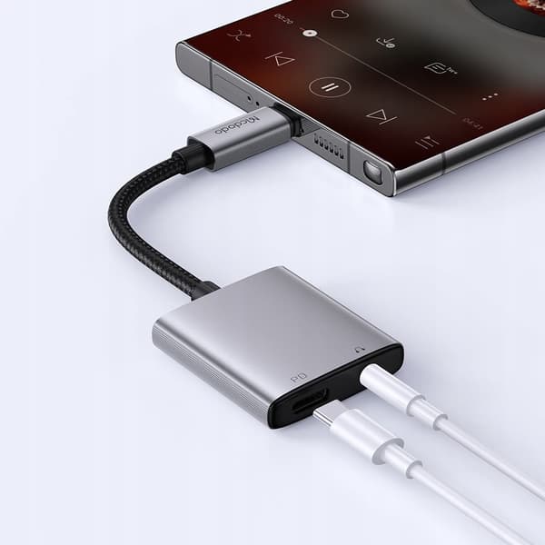 MCDODO ADAPTER USB-C MINIJACK 3,5MM AUX KABELADAPTER FÖR SAMSUNG DAC