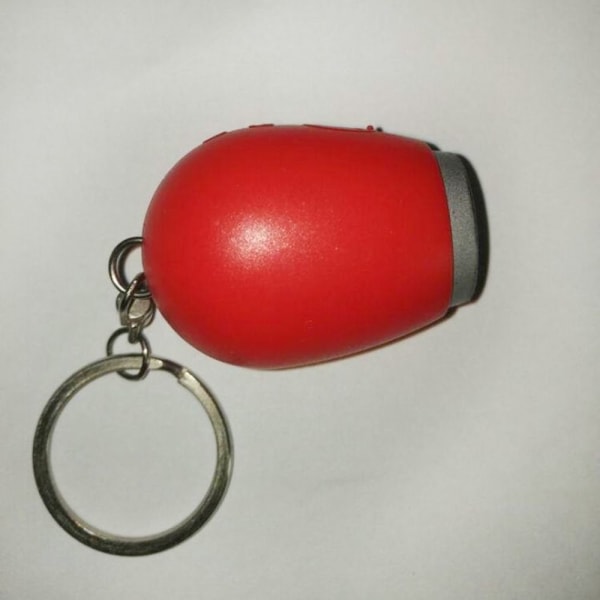 Röd lcdprojektions mini-klocka