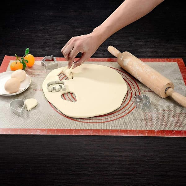[RM] Non-slip Silicone Baking Mat Extra Large with Measurements 40x66 cm for Baking, Countertop Protector, Dough Mat