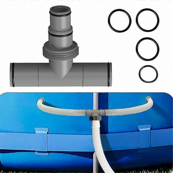 1,5 tommer poolslange T-stik - 2-pak, 1,5 tommer til 1,5 tommer T-samling til poolslanger