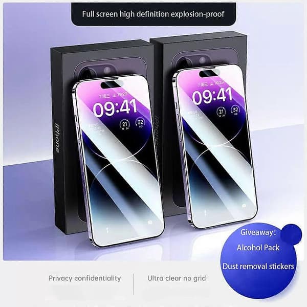 3 kpl - iPhone 13 / 13Pro - Läpinäkyvä karkaistu lasikalvo