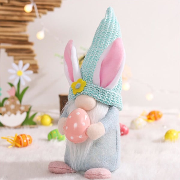 Påskdag Ljusslinga Docka Hänge Hem Högtid Dvärgprydnad Docka Högtidsprydnad Påskdocka Ornament Högtidsfönsterdekoration Tomte A