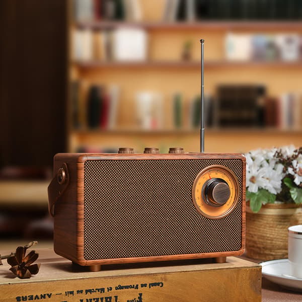 [RM]Bluetooth FM/AM-radio pyörivällä nupilla, Espresso