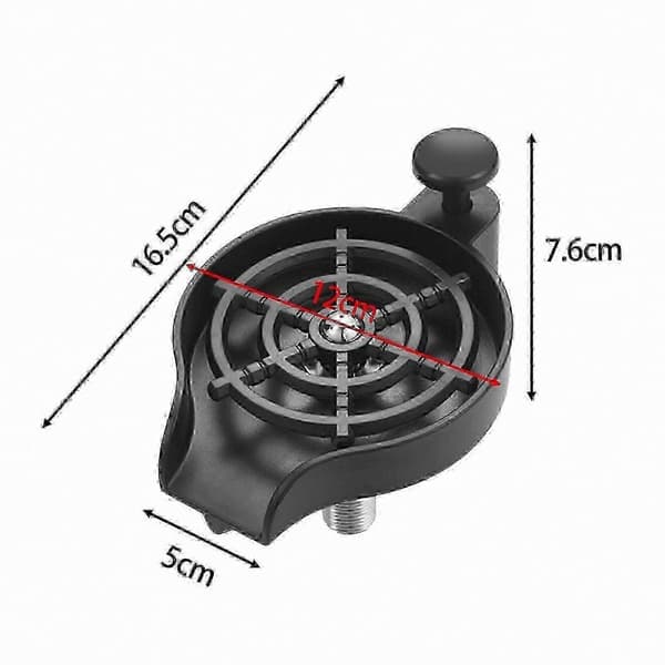 [RM]Multifunktionel vaskeskylle til kopper og glas med haneintegration Black