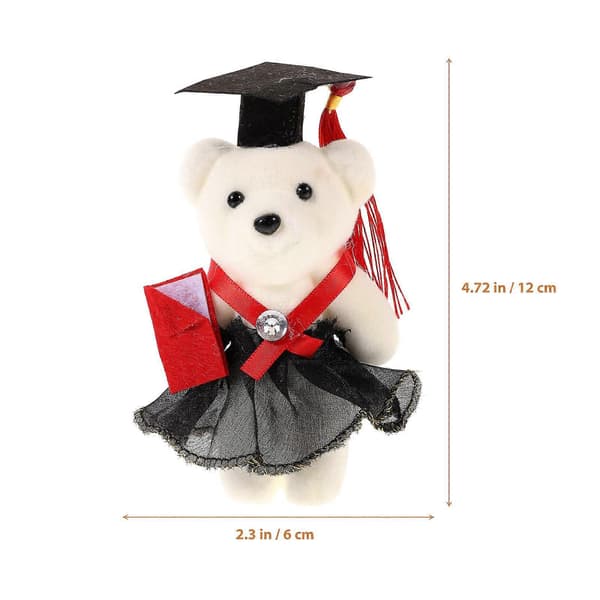 [RM]Graduation Bear in Doll til dekoration 5 stk. skum non-woven multifunktionel