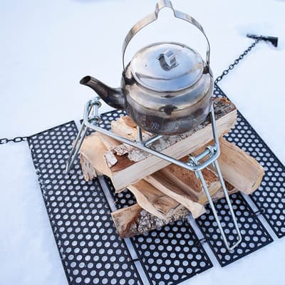[RM]Folding Campfire Rack, Iron Camping Stove Rack, Outdoor Cooking Rack, Open Fire, Camping Stand, Cooking Accessories