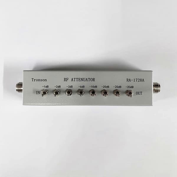 2X 0 - 82DB VARIABEL/TRIN DÆMPER 50 OHM til skinkeradio-sender 0,25W Praktisk metalværktøjstilbehør