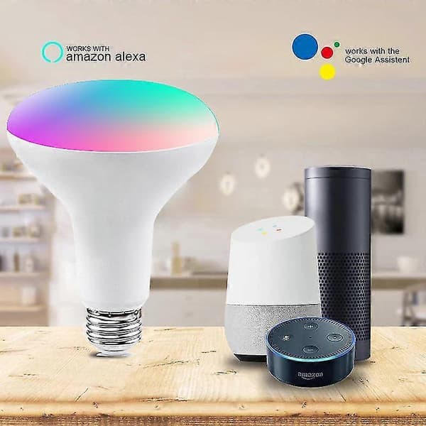 Färgskiftande smart glödlampa (vit) (1 st)