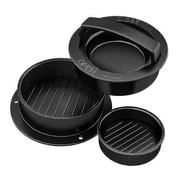 Fylld hamburgarpress, 3 i 1 non-stick