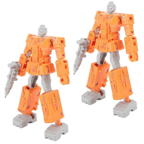 [RM]2st Deformationsrobotleksak Deformationsrobotpenna Demontera Studentstudie Brevpapper Orange