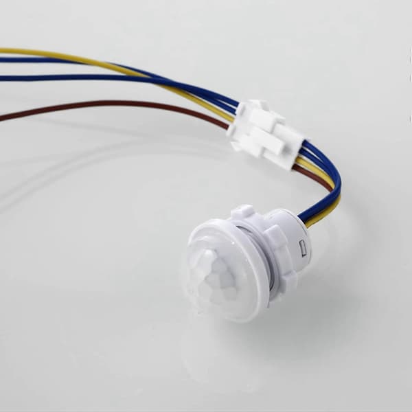 15 pakker bevegelsessensor lysbryter, PIR-sensor smart deteksjonsbryter, tak- eller veggmontert smart lysbryter White