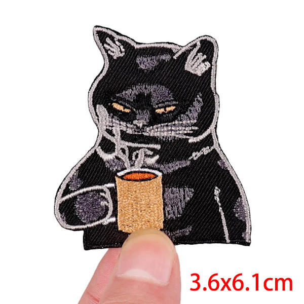 5 st Broderade Stryk-på-märken Blandade DIY Applikationer PE8169CT