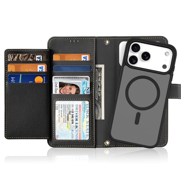 DUX DUCIS iPhone 17 Pro Max/18 Pro Max 2i1 Magnetisk Etui Lawa Series Sort 213
