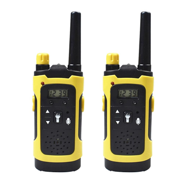 2 st Walkie Talkie Inomhus Utomhus Barn Leksak Gul