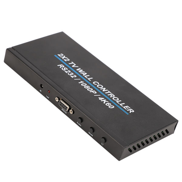 [RM]2x2 HD Multimedia Interface Video Wall Controller 4K and 60HZ HD Display 180 Degree Rotating TV Wall Controller 110‑240V US Plug