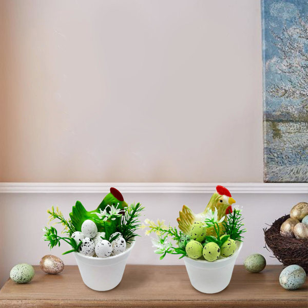 Påskdekorationer, Plastskum Krukväxter, Hemdekorationer Julprydnader Gåvor light blue egg