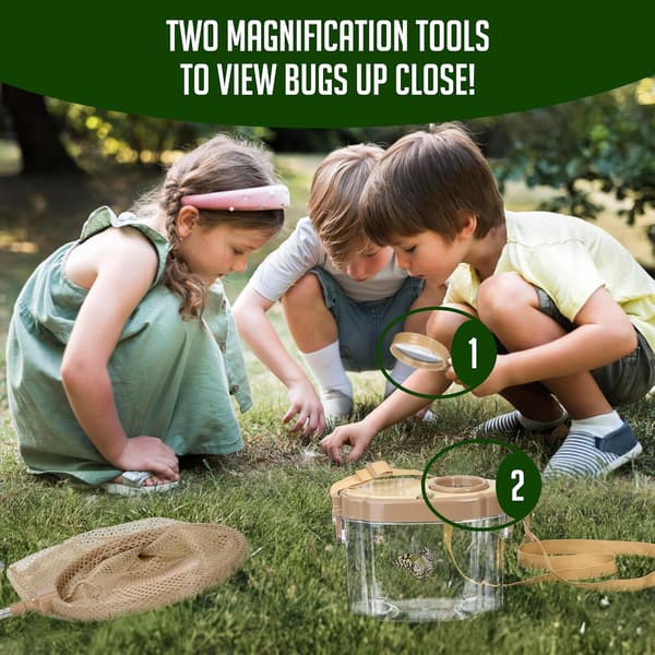 [RM]Children's Insect Catcher Kit - Complete Insect Exploration Set with Habitat, Extendable Net, Magnifying Tools, and Carrying Strap - Outdoor Adventure Gift