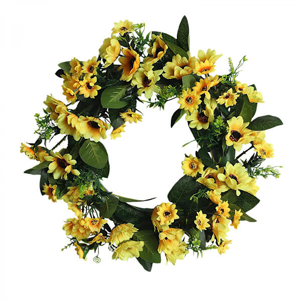 Blomstergirlang Dörrkrans Solros Bröllopsdekoration