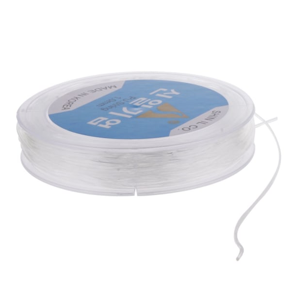 Elastisk Tråd Rulle 30 Meter DIY Smycken Pärlor Hantverk Vit