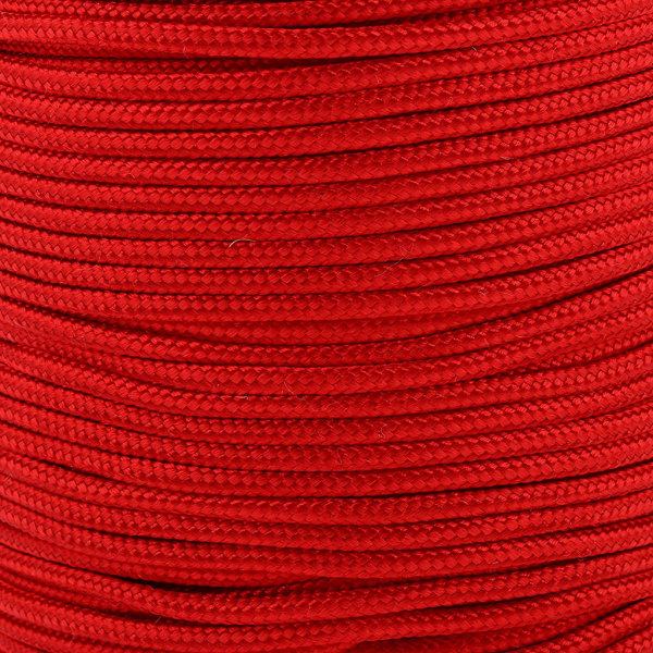 2mm 50m Paracord Fallskärmsrep Sladd Utomhuscampingtält Tillbehör Röd