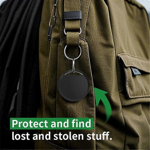 4-pak Bluetooth-sporingsmærker kompatible med Android og Find-app Black