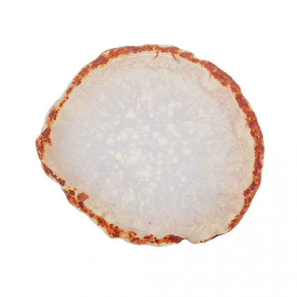 bit 60-80mm agat kvartskristall skiva hänge för hem ornament marinblå