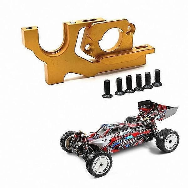 Justerbart motorophæng til Wltoys 104072 1/10 RC bil, gul