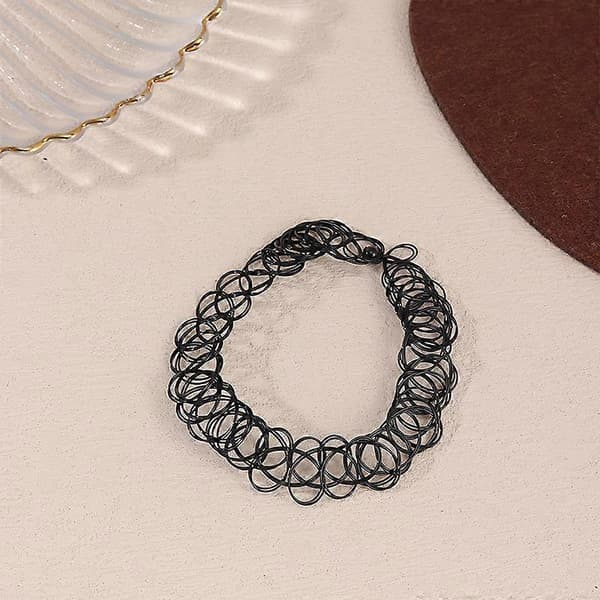 2-pack chokerhalsband - One size Svart one size
