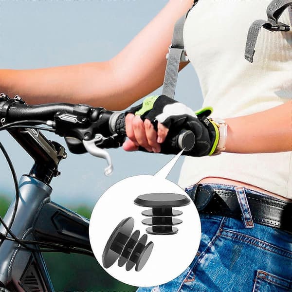 50 stk. MTB landevejscykel styr endepropper hætter Black