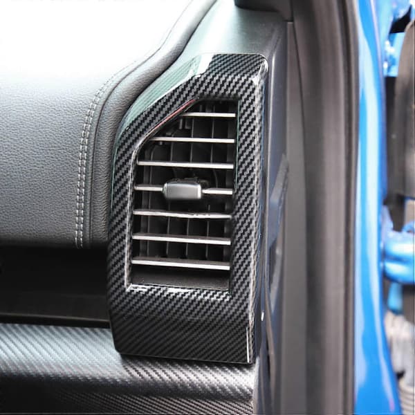 Instrumentpanelens luftutsläppsskydd för bil, vänster+höger AC-ventilpanel för 2009-2016