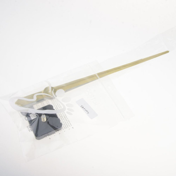 DIY Tyst Klockrörelse Kvarts Mekanism Visare Ersättningsdel Guld Set