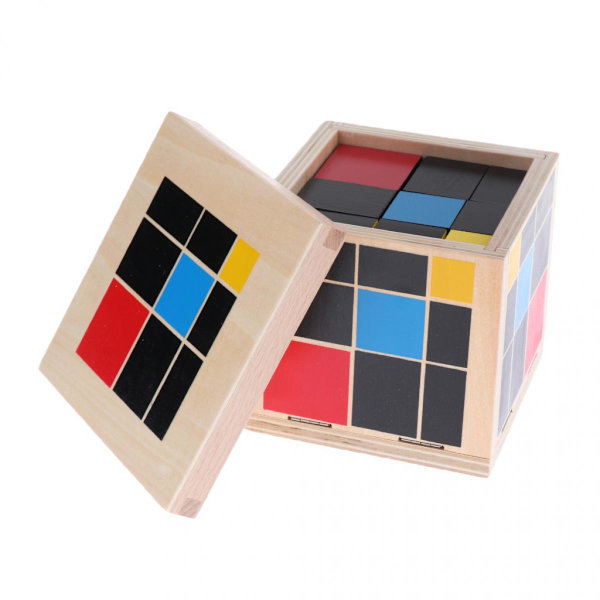 Konstruktionsleksaker Pedagogiskt Spel Barn Montessori Utrustning Matematikövning